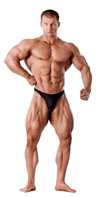 Bodybuilder user of anabolic steroids